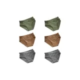 6 Pack (M Set: Green+Green+Coffee+Coffee+Gray+Gray)