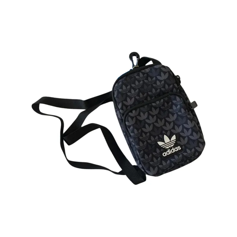 Adidas Originals Recycled Polyester Plain Weave Fabric Crossbody Bag, Shoulder Bag Regular Unisex Black-4