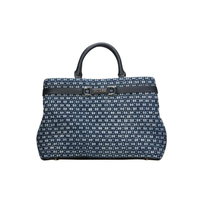 GUESS Denim Shoulder Bag Crossbody Bag Handbag Women's Blue-0
