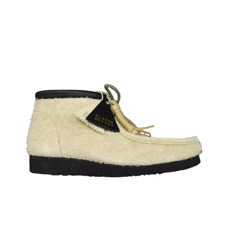 Clarks Originals Wallabee Hairy Suede Maple Black-1
