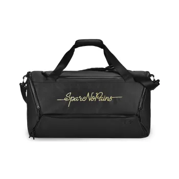 Spare No Pains. Polyester Basketball Bag, Portable Crossbody Gym Bag Tubas Unisex Black