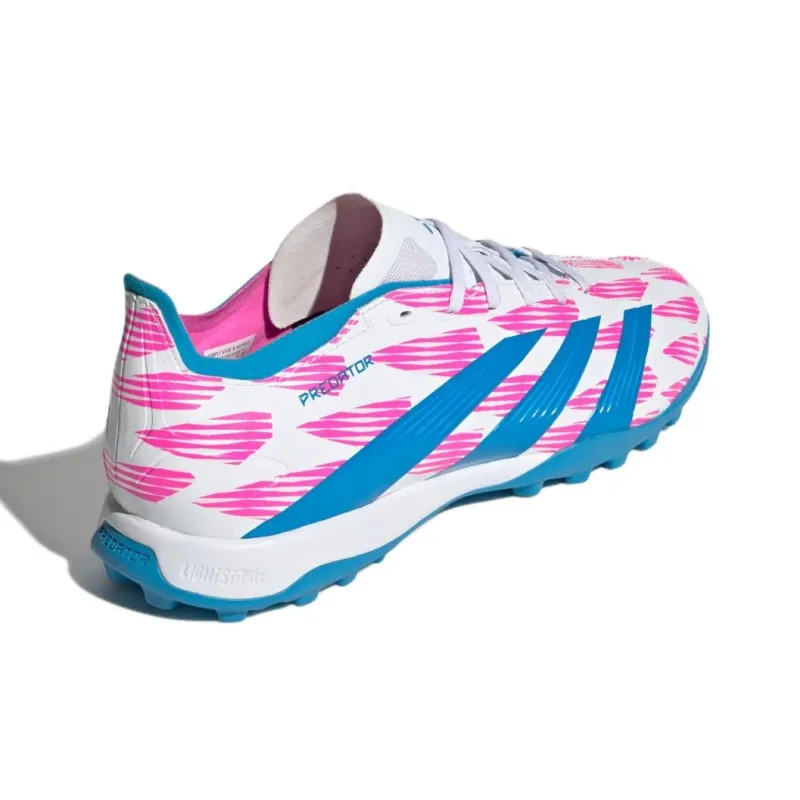 Adidas Predator League Turf Cloud White Solar Blue Solar Pink-3