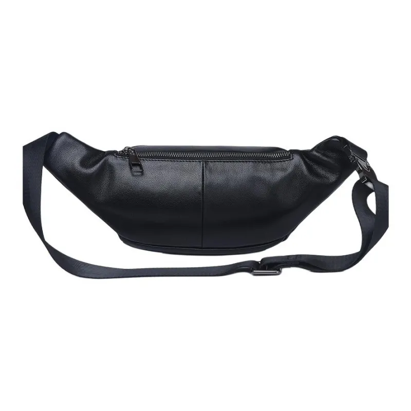 VIHUS Top Grain Cow Leather Shoulder Bag Crossbody Bag Sling Bags Regular Men's Black-3
