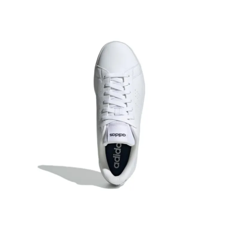Adidas ADVANTAGE BASE 2.0 Anti-Slip Wear-Resistant Low-Top Skateboard Shoes Unisex White-3
