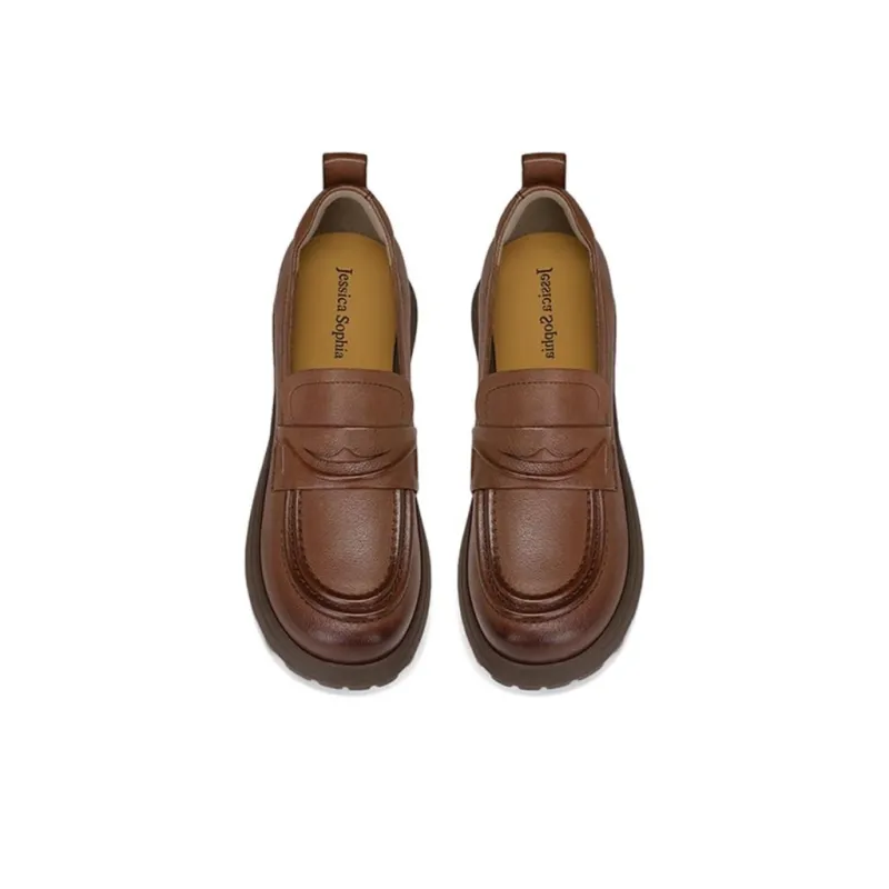 JESSICA SOPHIA Loafers Women's Black/Light Coffee-6