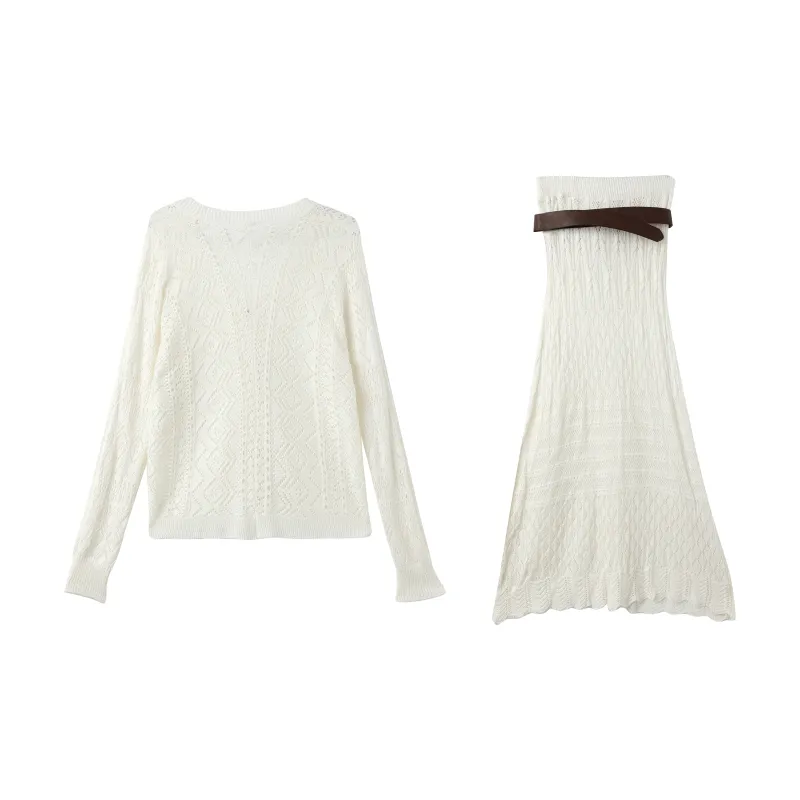 ZCDECO Skirt Set Women's Apricot-1