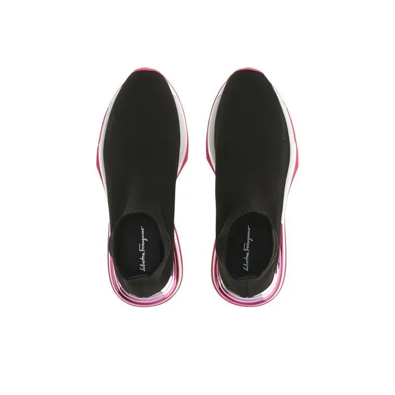 FERRAGAMO Cushioning, Slip Resistant, Breathable Coverage High Top Casual Shoes Women's Black-2