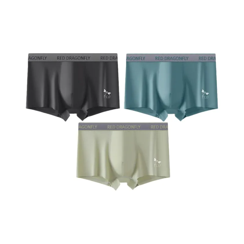 RED DRAGONFLY Cotton Panties Men's 4 Piece Gift Box Sets-12