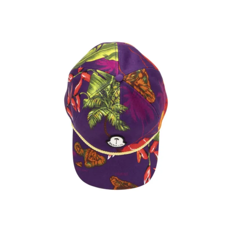 Moncler Cotton Baseball Caps Men's Purple-1