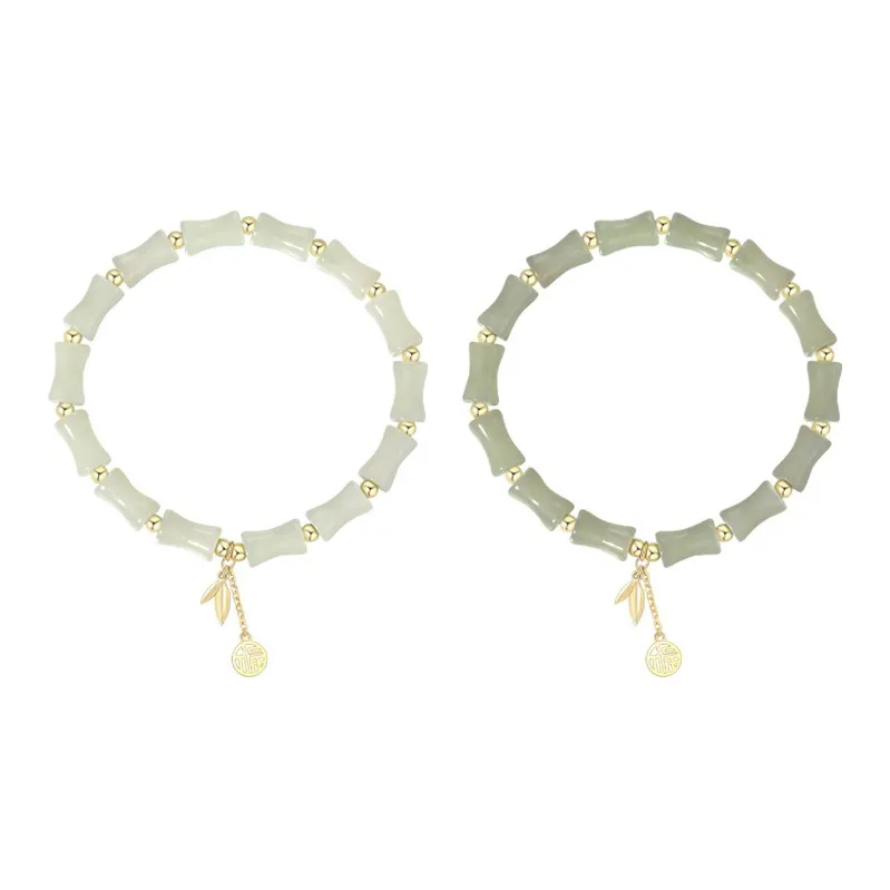 Royal Heaven's Choice Bracelets Pale Greenish White Jade Women's-4