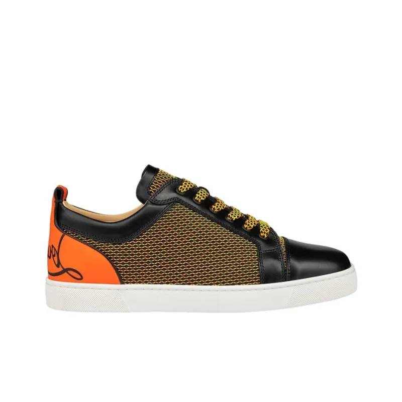CL LUBOTING Stylish Skateboarding Shoes Men's Black Orange-1