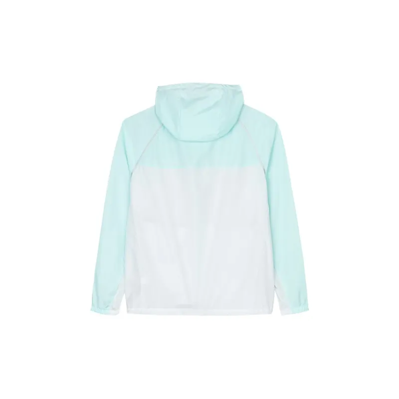 CHAOJIANTA Windproof And Breathable Windbreaker Jacket Women's Sand Gray/Ice Blue-1