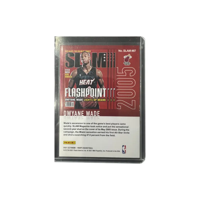 PANINI Dwyane Wade Heat Team, The Flash, Wade, Magazine, Rare Card, Limited Edition Card Sports Cards 1 Pc-1
