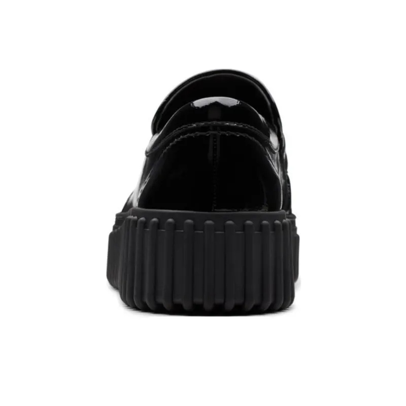 Clarks Loafers 4cm Women's Black-4