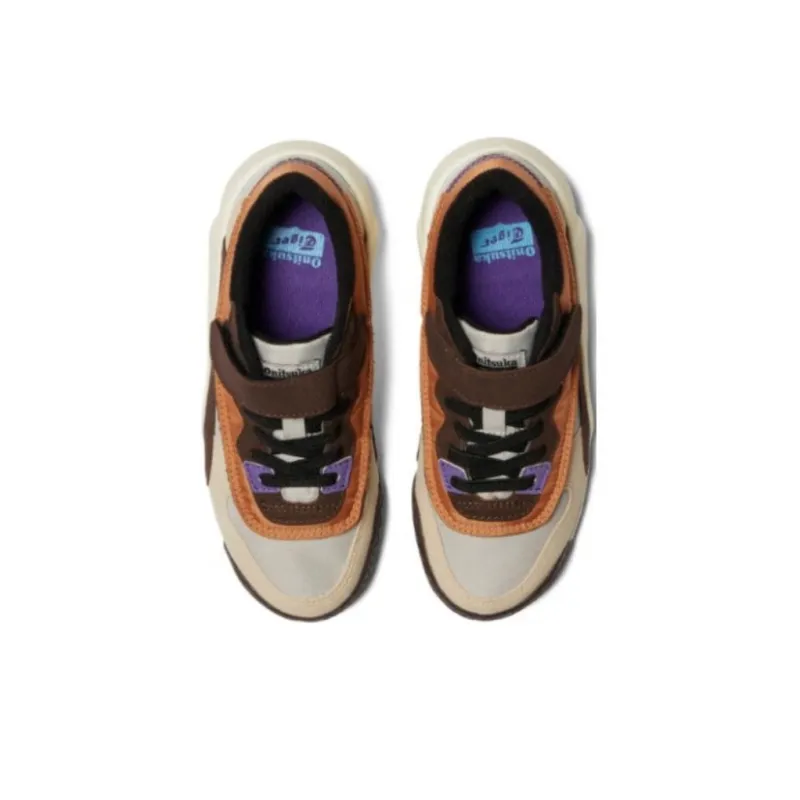 Onitsuka Tiger Admix Runner Anti-Slip And Wear-Resistant Lightweight Kids Lifestyle Shoes Gray Brown Kids'-3
