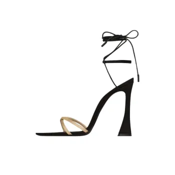 SAINT LAURENT Liza One Strap Sandals 11cm Women's Black