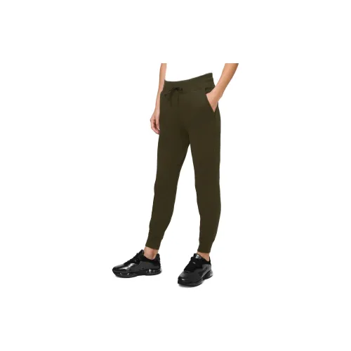 Lululemon Warm Down Sports Pants Women's Dark Olive Green