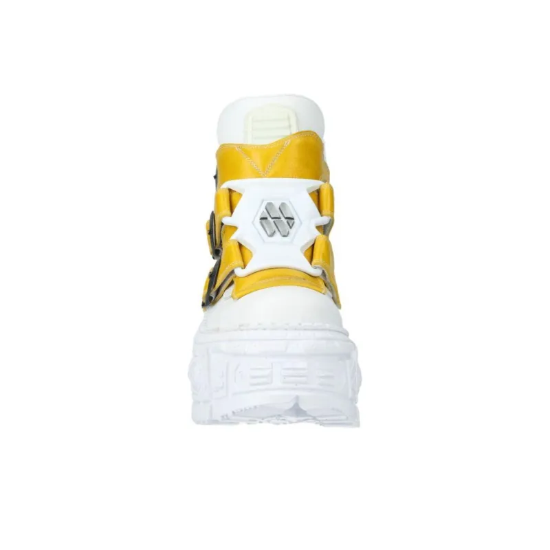NEW ROCK High-Top Casual Shoes Unisex White-6
