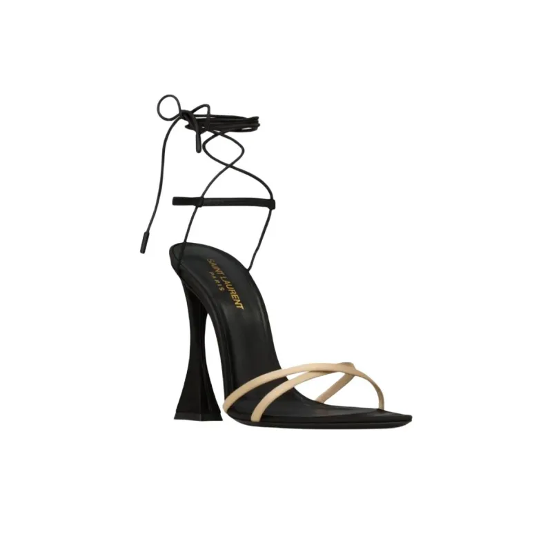 SAINT LAURENT Liza One Strap Sandals 11cm Women's Black-2