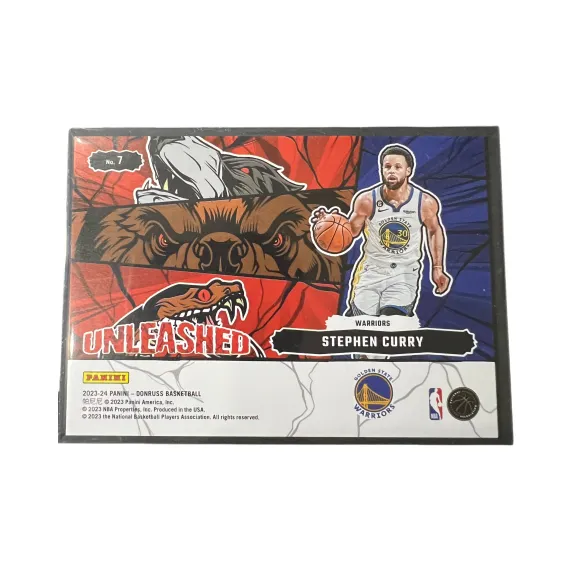 PANINI Golden State Warriors Stephen Curry Silver Fold Anime Selection Art Rare Card Sports Cards 1 Pc-1