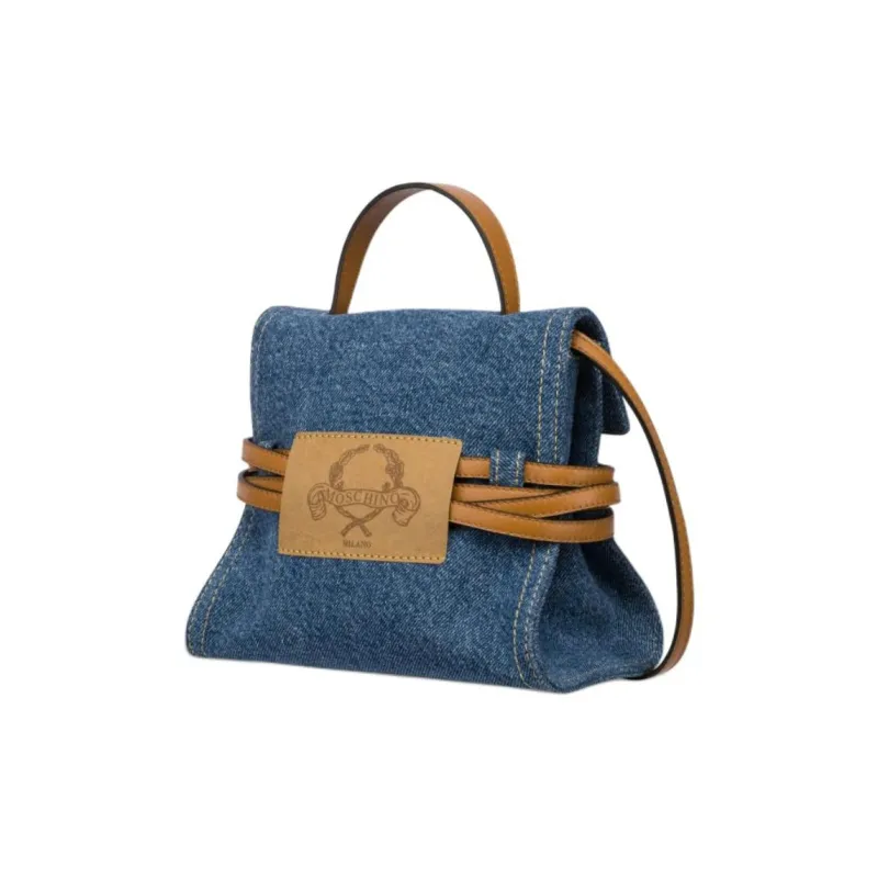 MOSCHINO Cotton Handbag Regular Women's Blue-1