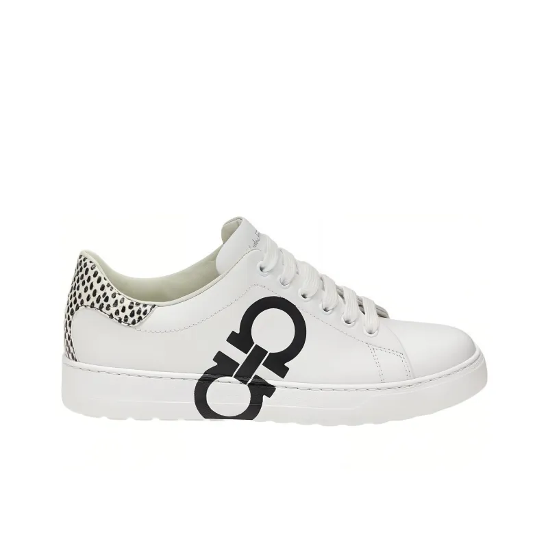 FERRAGAMO Gancini-print Lace-up Sneakers-1