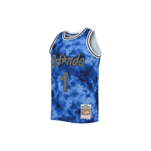 NBA Mitchellness Hall Of Fame Basketball Jerseys Men Blue