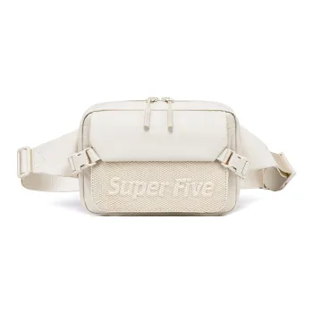 Super Five Nylon Oxford Polyester Fanny Pack Crossbody Bags Unisex Black/Gray/Blue/Ecru