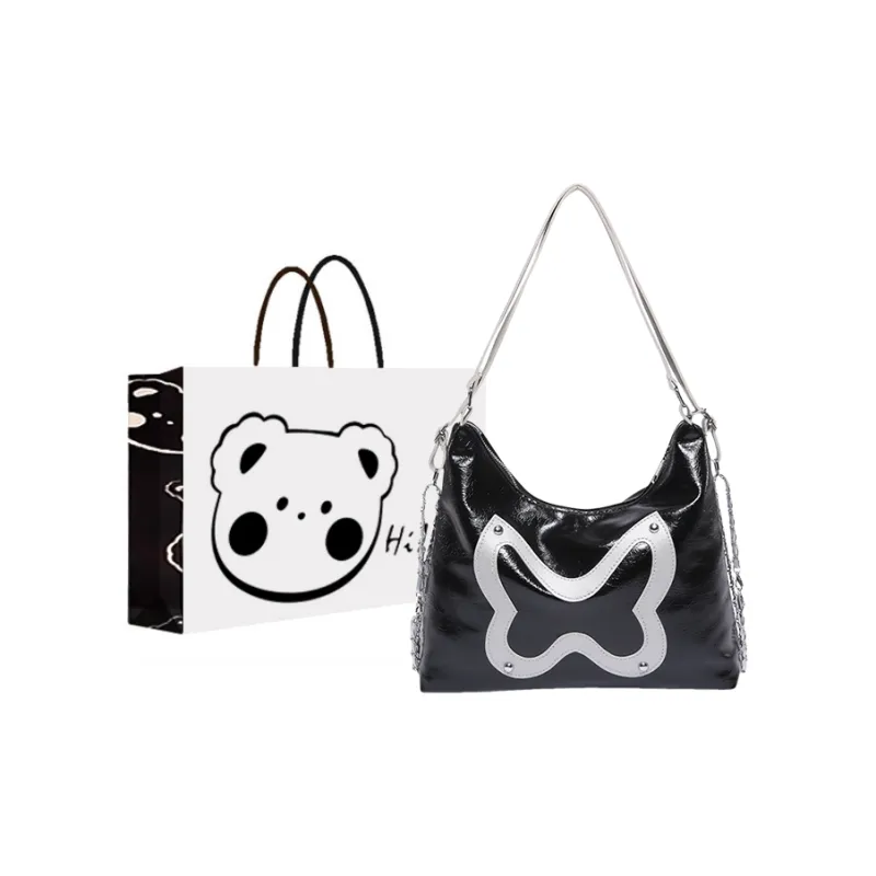 NX DOUGHNUT PU Backpack Regular Women's Black/White/Silver-12