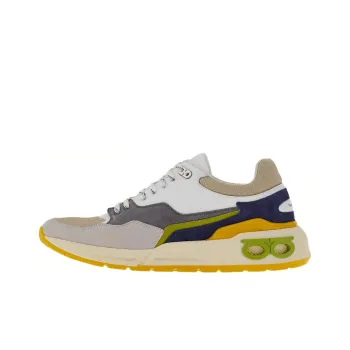 FERRAGAMO GANCINI Slip Resistant Low Top Sports Casual Shoes Men's Light Gray