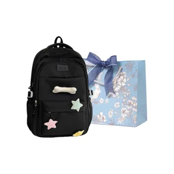 REDOO Nylon Backpack Regular Women's White/Black/Gray/Blue