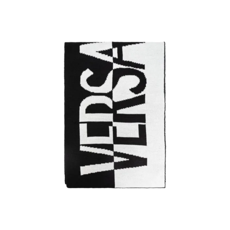 VERSACE JEANS COUTURE Logo-intarsia Scarf-0