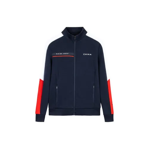 Anta Variety Training Collection Jackets Coats Women's Midnight Blue/Snowflake White/Classic Red