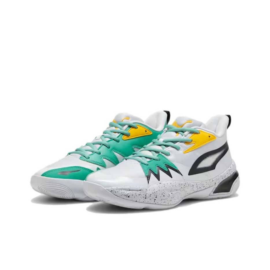 PUMA Genetics Basketball Shoes Unisex Low-Top Silver 47 - POIZON