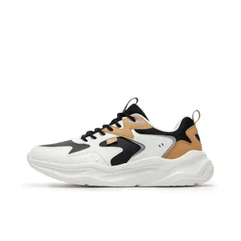 361° Ode Anti-Slip Wear-Resistant Low-Top Casual Shoes Men's White Black