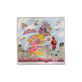 HERMES Silk Silk Scarves Women's Pink