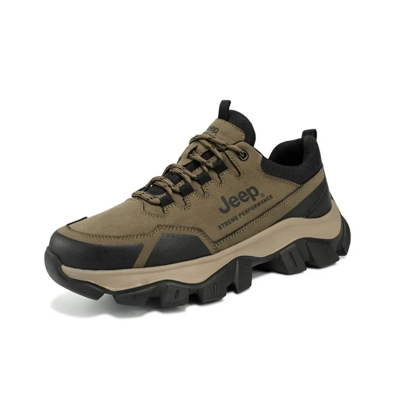 Jeep Slip Resistant Low Top Hiking Shoes Men's-17