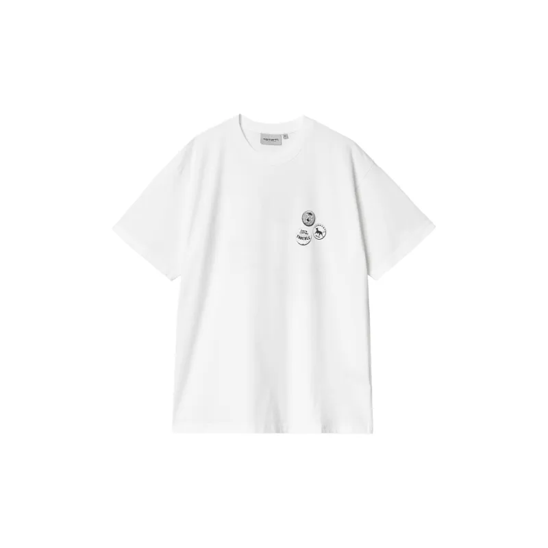 Carhartt WIP SS24 S/S Pins T Shirt T Shirt Unisex White-1
