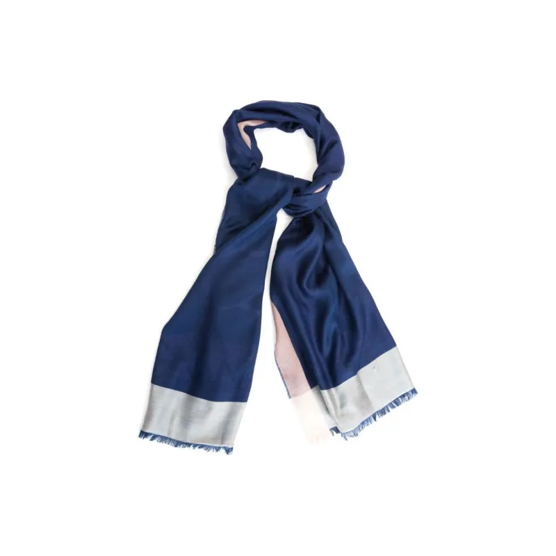 CHANEL 2000s Camellia Cashmere Scarf-2