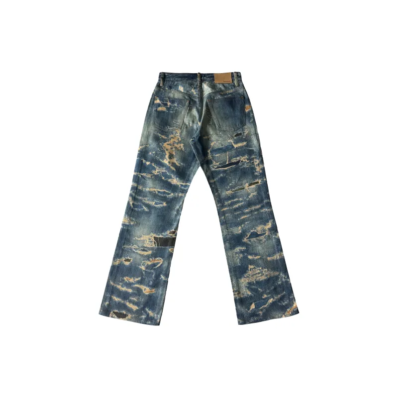 Haonanhuang Jeans Unisex Blue-1