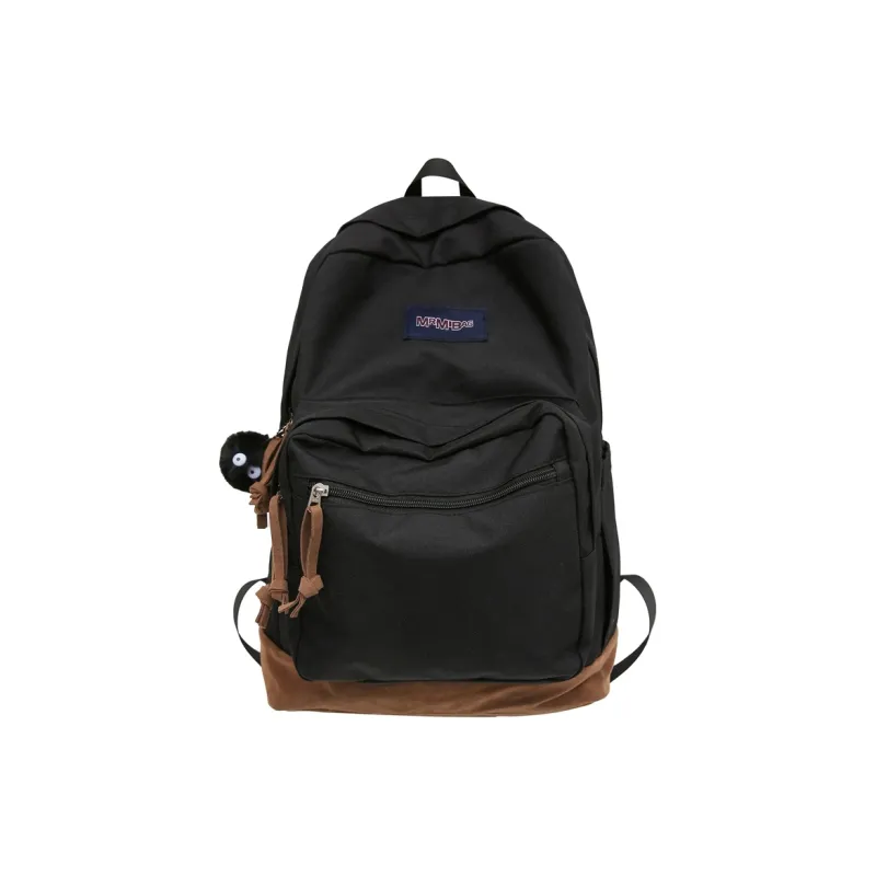BRABOSTON Nylon Backpack Regular Unisex Ecru Light Gray/Black/Burgundy/Light Green/Dark Blue-8