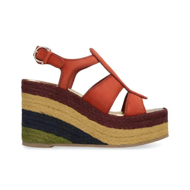 FERRAGAMO High Wedge-heel Espadrilles-1