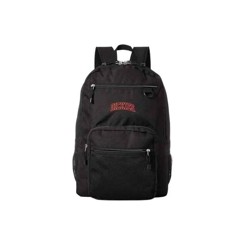 Dickies Polyester Backpack Unisex Black & Red-0
