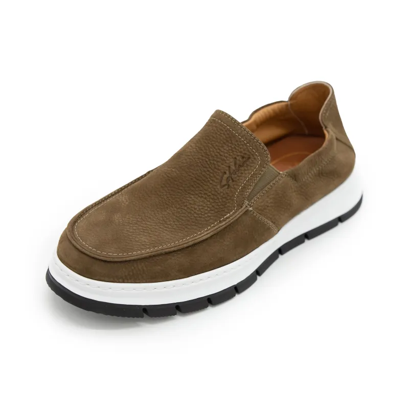 Satchi Loafers Casual Shoes Men's Coffee-1