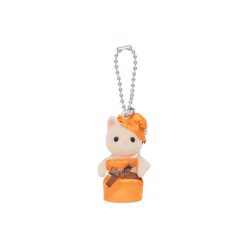 Sylvanian Families Silk Cat Keychain Dolls Plush Pendant 15cm High