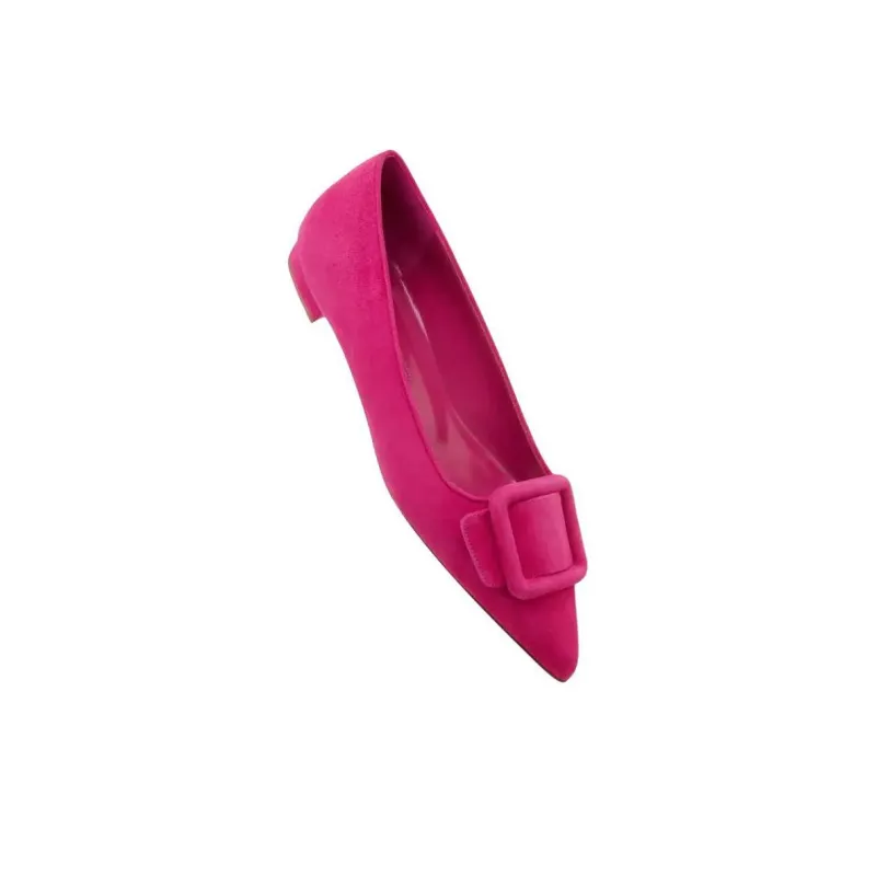 MANOLO BLAHNIK Casual Single Shoes Women's Pink-3
