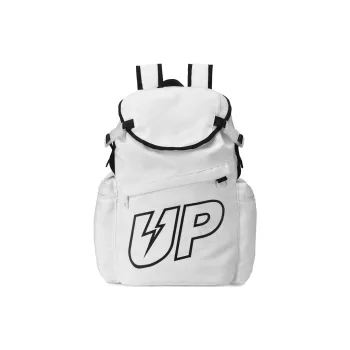 TURN UP Polyester Student Backpack Regular Unisex White