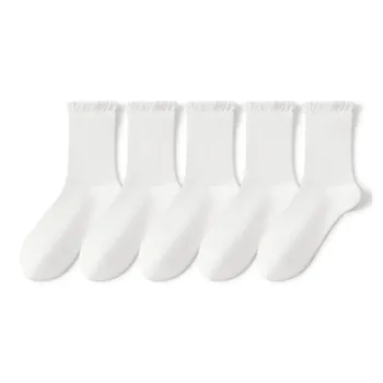 SHIWAJI Mid Calf Socks Women's 5 Pack