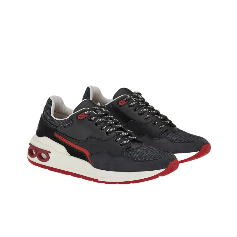 FERRAGAMO Gancini-plaque Low-top Sneakers-1