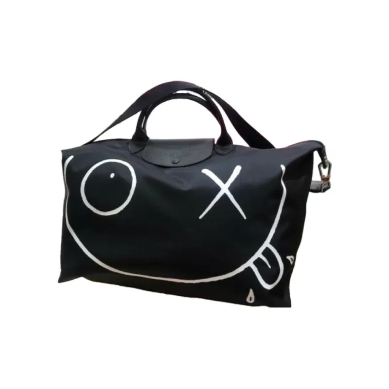 LONGCHAMP Le Pliage Recycled Polyamide Canvas Portable Travel Bag Large Size Unisex Black-2